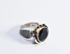 Handmade Sapphire Silver Ring, Handcrafted Sapphire Jewelry, 925 Sterling Silver Band Sapphire Ring,Wedding Ring Gift