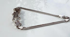 Handmade Zircon Gemstone Silver Bracelet: December Birthstone Jewelry