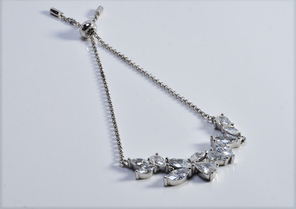 Handmade Zircon Gemstone 925 Sterling Silver Bracelet: December Birthstone