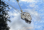 Handmade Zircon 925 Sterling Silver Necklace: Wedding Jewelry