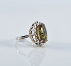 Handmade Color Changing Sultanite Ring, Sterling Silver, December Birthstone