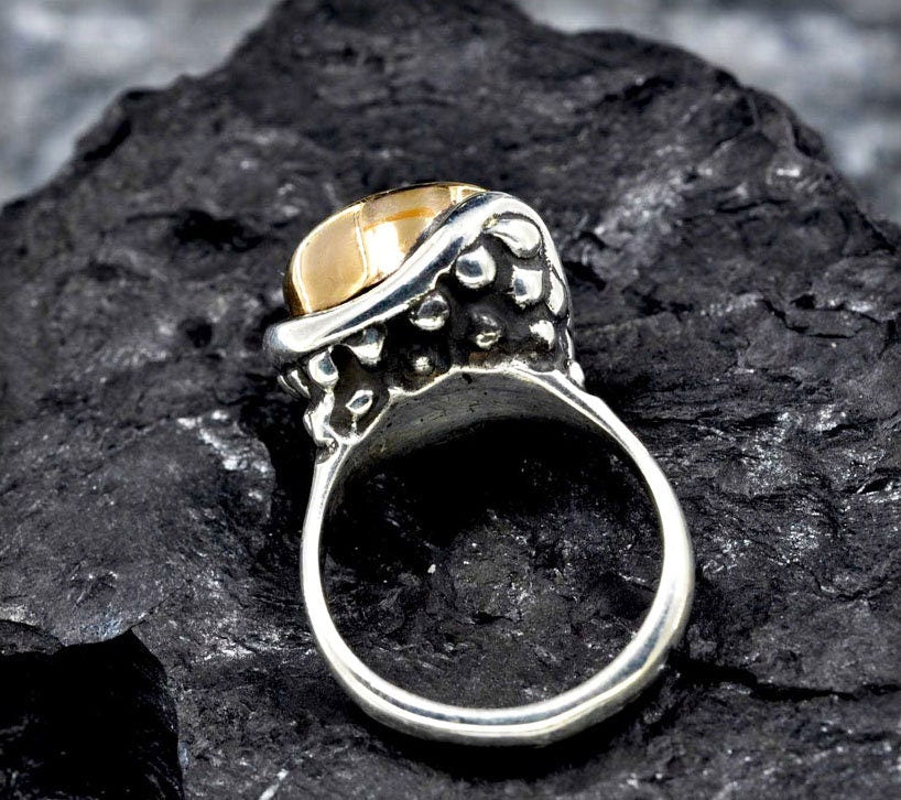 Handmade Sultanite Silver Ring, Color Change Gemstone Jewelry