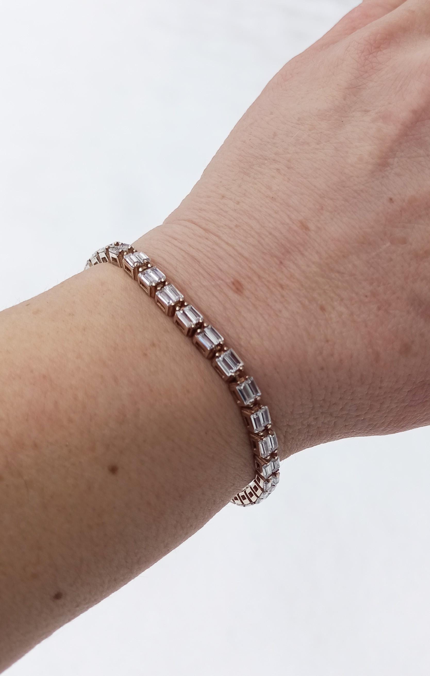Handmade Genuine Zircon Gemstone Rose Silver Bracelet, Zircon Bracelet Jewelry,Handcrafted, Gift For Her, Wedding Gift