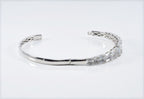 Handmade Baguette Zircon 925 Sterling Silver Bracelet, Wedding Jewelry