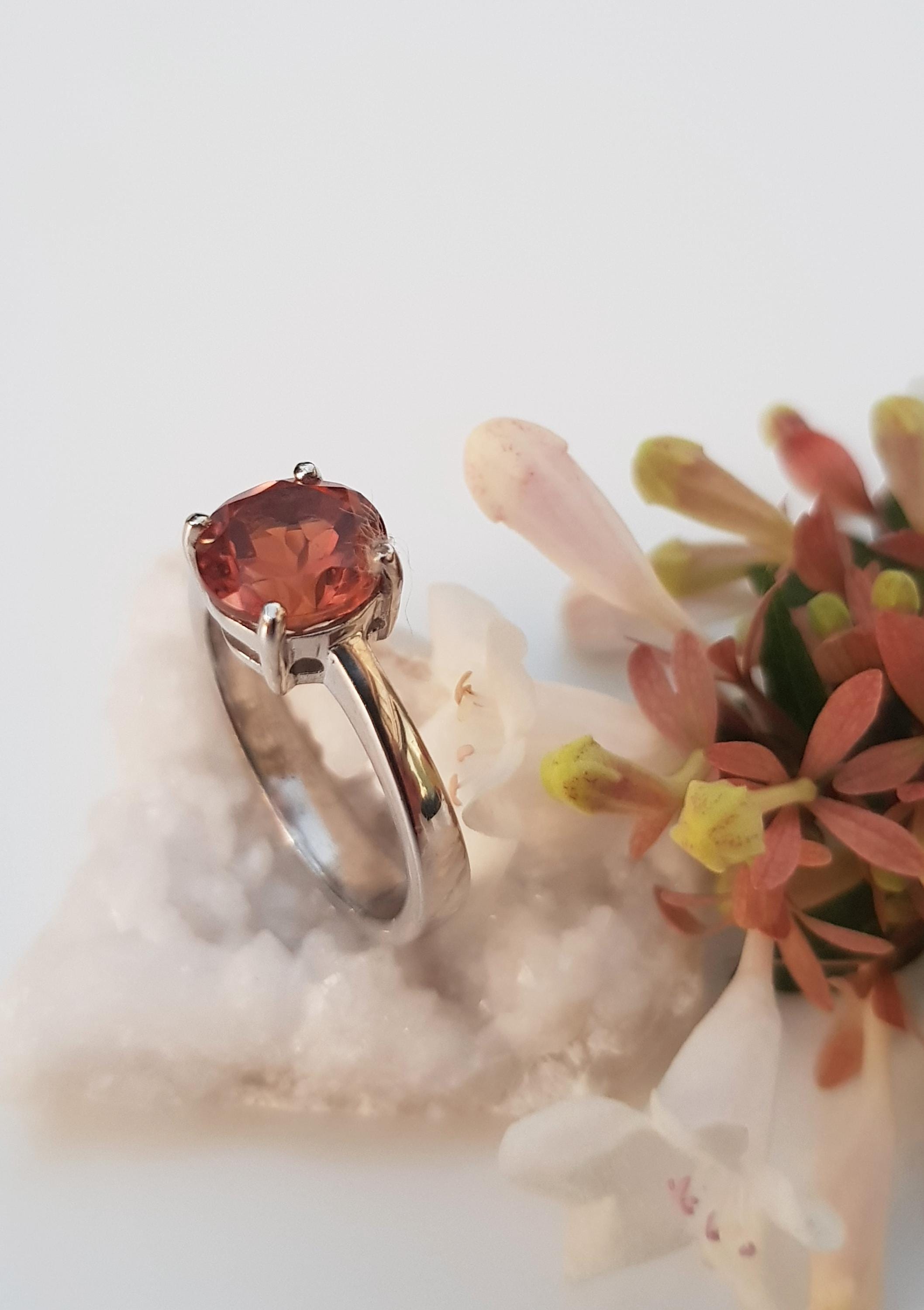 Handmade Color Changing Sultanite Silver Ring: Turkish Gemstone Jewelry