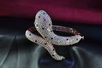 Handmade Genuine Natural Zircon and Ruby Gemstone Silver Bracelet,Zircon and Ruby Bracelet Jewelry,Handcrafted,Artist Design