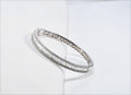 Handmade Genuine Baguette Zircon Gemstone Silver Bracelet, Zircon Bracelet Jewelry,Handcrafted, Gift For Her, Wedding Gift