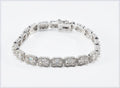 Handmade Genuine Baguette Zircon Gemstone Silver Bracelet, Zircon Bracelet Jewelry,Handcrafted, Gift For Her, Wedding Gift