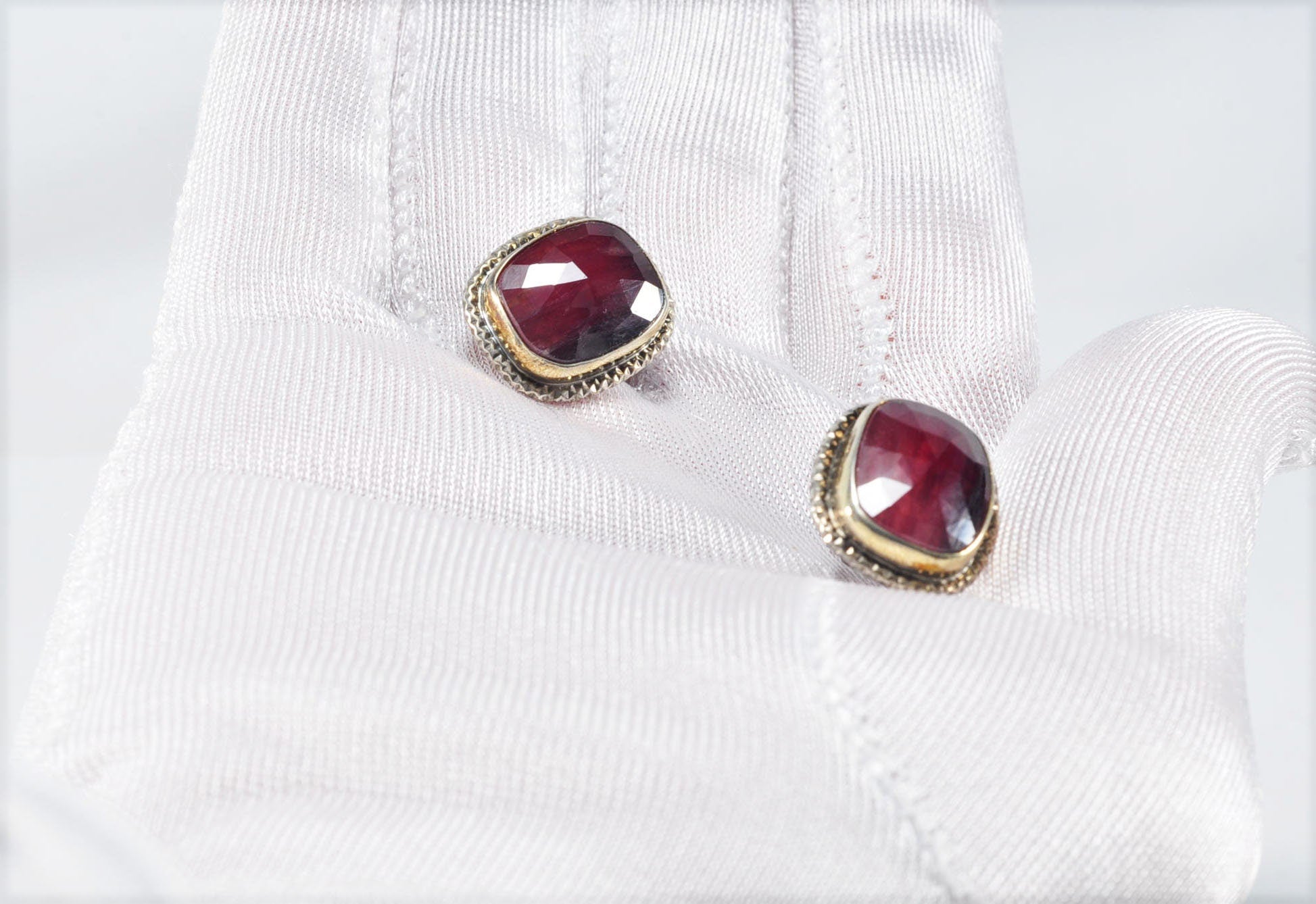 Handmade Genuine Natural Ruby Silver Earring,Ruby Earring Jewelry,Handcrafted Earring Gift for Her