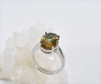 Handmade Sultanite Ring: Color Changing Gemstone, Sterling Silver