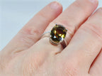 Handmade Sultanite Ring: Color Changing Gemstone, Sterling Silver