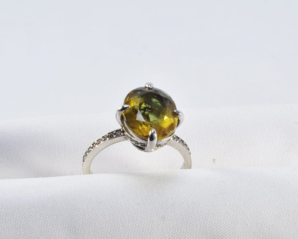Handmade Color Changing Sultanite Silver Ring, Handcrafted Sultanite Jewelry,Wedding Ring Gift, Sultanite Anniversary Ring,Gift for Her