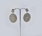 Handmade Sterling Silver Zircon Earrings: 925 Silver Jewelry