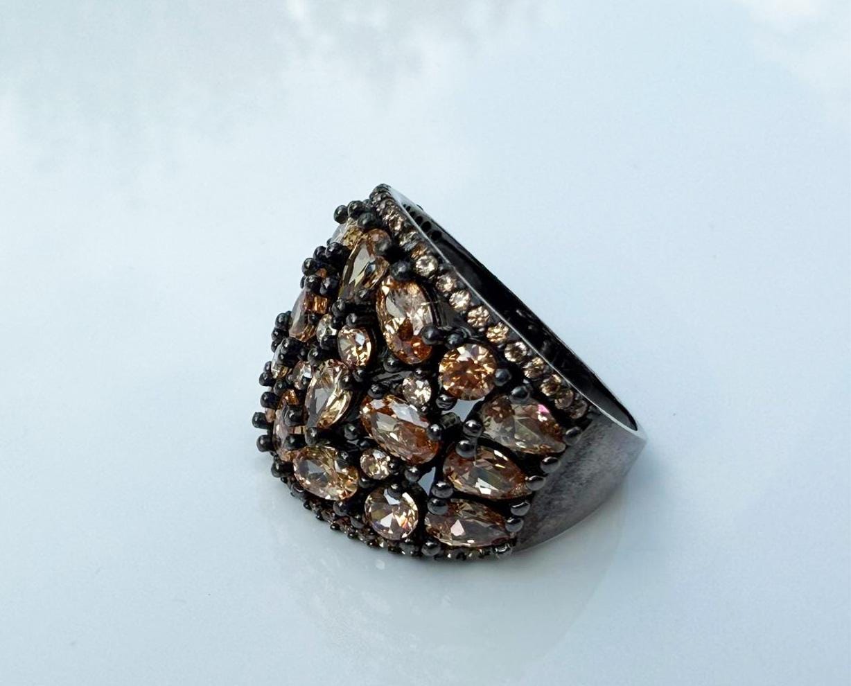 Handmade Sterling Silver Citrine Ring: November Birthstone Jewelry