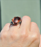 Handmade Color Changing Sultanite Silver Ring: Turkish Gemstone Jewelry