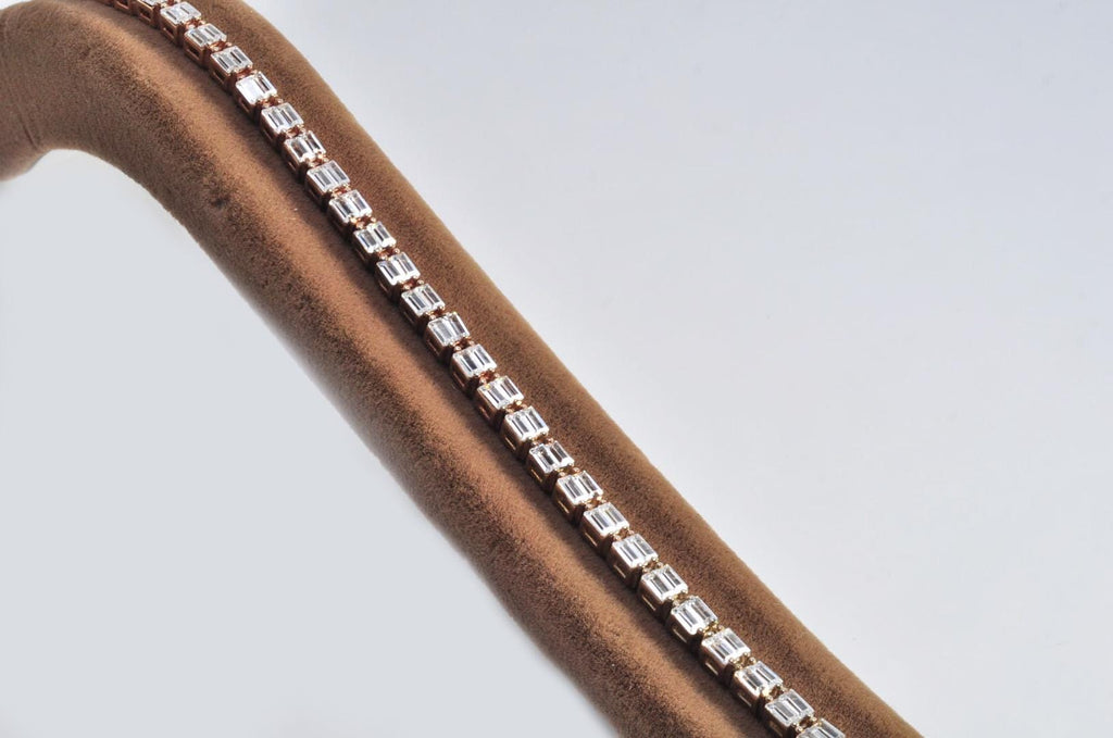 Handmade Genuine Zircon Gemstone Rose Silver Bracelet, Zircon Bracelet Jewelry,Handcrafted, Gift For Her, Wedding Gift