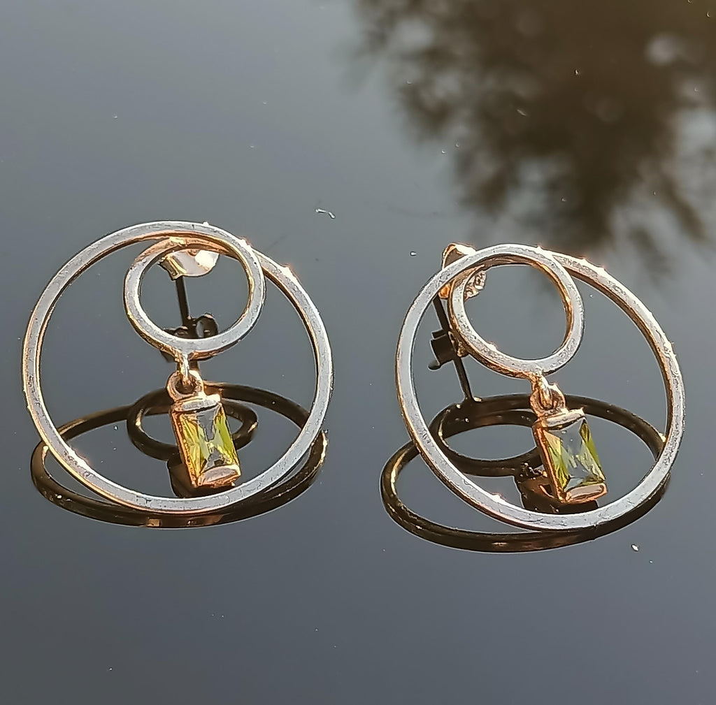 Handmade Citrine Sterling Silver Earrings: 925 Gemstone Jewelry