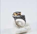 Unique Sultanite Ring, Sterling Silver Color‑Changing Gemstone Design