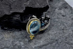 Handmade Aquamarine Silver Earring,Aquamarine Gemstone Earring,Oval Cut Earring,Gift for her