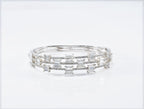 Handmade Genuine Baguette Zircon Gemstone Silver Bracelet, Zircon Bracelet Jewelry,Handcrafted, Gift For Her, Wedding Gift