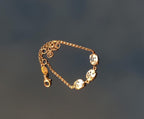 Handmade Genuine Zircon Gemstone Rose Silver Bracelet, Zircon Bracelet Jewelry,Handcrafted Gift For Her, Wedding Gift