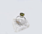 Handmade Color Changing Sultanite Silver Ring: Turkish Gemstone Jewelry
