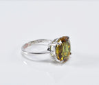 Handmade Sultanite Silver Ring: Color Changing Gemstone Jewelry
