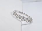 Handmade Genuine Baguette Zircon Gemstone Silver Bracelet, Zircon Bracelet Jewelry,Handcrafted, Gift For Her, Wedding Gift
