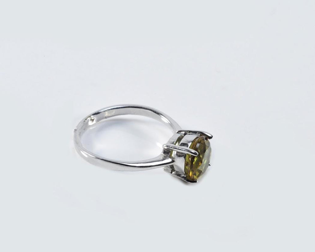 Handmade Color Changing Sultanite Silver Ring: Turkish Gemstone Jewelry