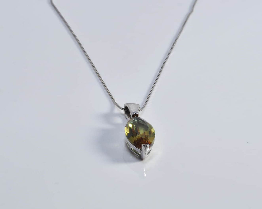 Handmade Sultanite  Silver Necklace,925 Sterling Silver Genuine Authentic Necklace, Sultanite  Gemstone Jewelry Gift for Her