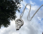 Handmade Zircon 925 Sterling Silver Necklace: Wedding Jewelry