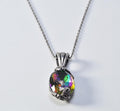 Handmade Mystic Topaz Sterling Silver Necklace, Gemstone Jewelry Gift