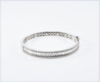 Handmade Genuine Baguette Zircon Gemstone Silver Bracelet, Zircon Bracelet Jewelry,Handcrafted, Gift For Her, Wedding Gift