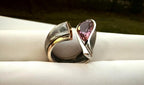 Handmade Genuine Amethyst Silver Ring, Handcrafted Amethyst Jewelry,Wedding Ring Gift, 925 Sterling Silver Amethyst Ring,Gift for her
