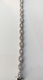 Handmade Genuine Zircon Gemstone Silver Bracelet, Zircon Bracelet Jewelry,Handcrafted, Gift For Her, Wedding Gift