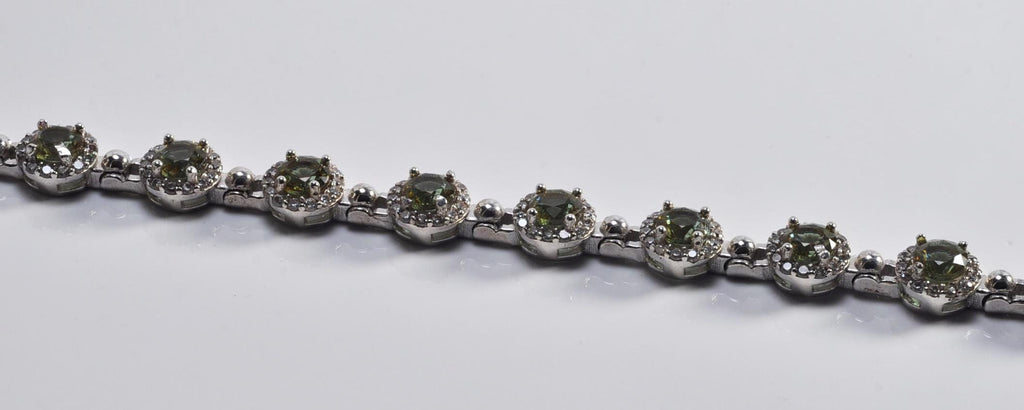 Handmade Genuine Color changing Sultanite and Zircon Gemstone Silver Bracelet, Sultanite Bracelet Jewelry,Handcrafted, Gift For Her