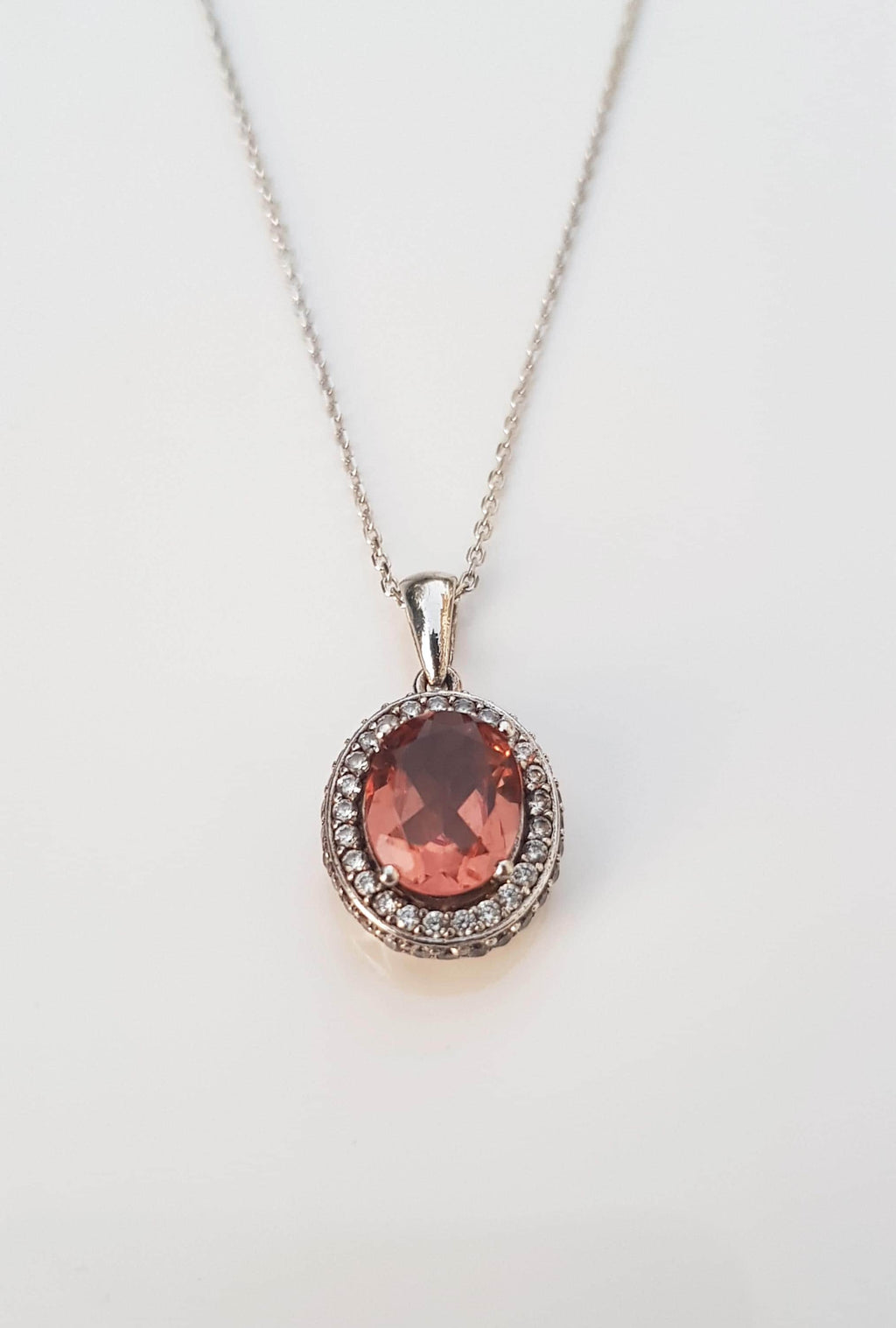 Handmade Sultanite & Zircon 925 Sterling Silver Necklace - Color Changing Gemstone