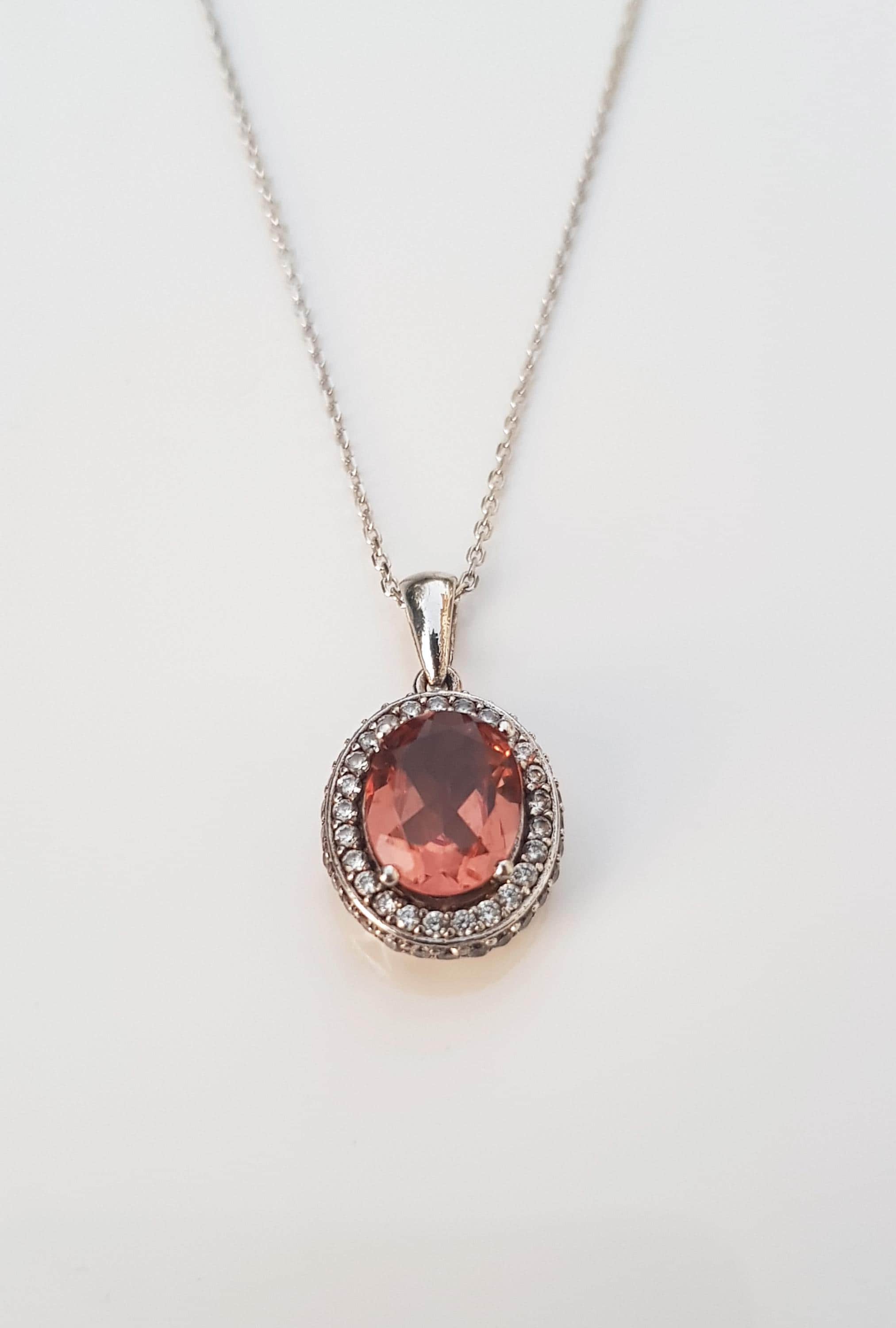 Handmade Sultanite & Zircon 925 Sterling Silver Necklace - Color Changing Gemstone