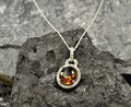 Handmade Citrine Silver Necklace: Gemstone Jewelry Gift