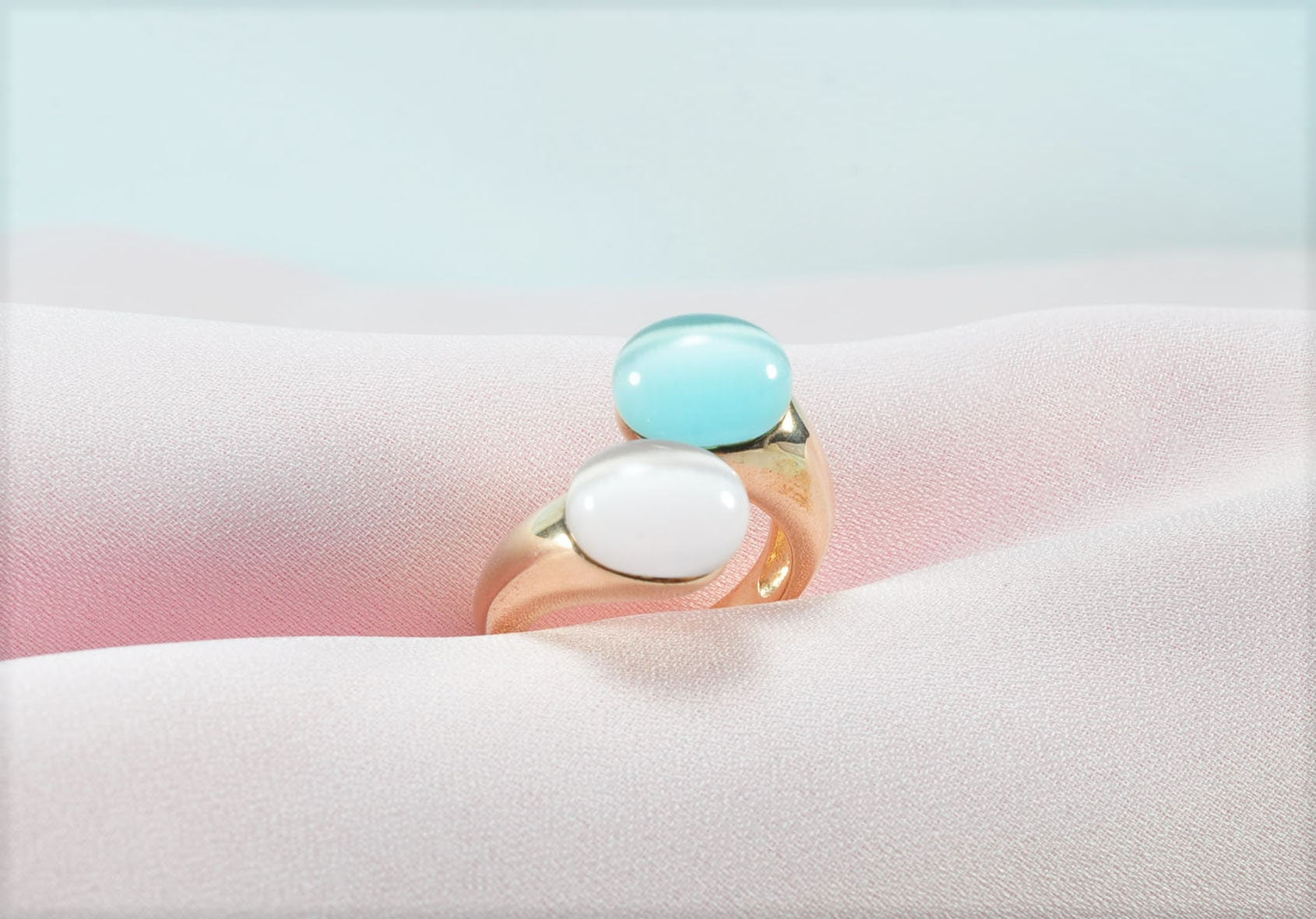Handmade Cat's Eye Rose Silver Ring, Handcrafted Cat's Eye Jewelry, 925 Sterling Rose Silver Band Cat's Eye Ring,Wedding Ring Gift