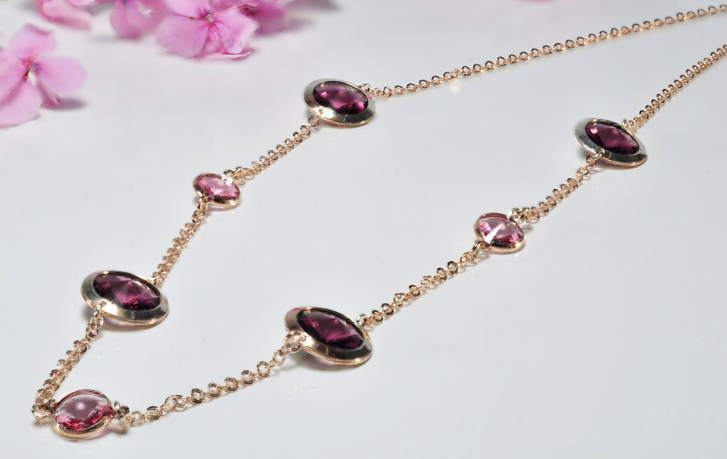 Handmade Amethyst Silver Necklace,925 Sterling Silver Genuine Authentic Necklace, Amethyst Gemstone Jewelry Gift for Her
