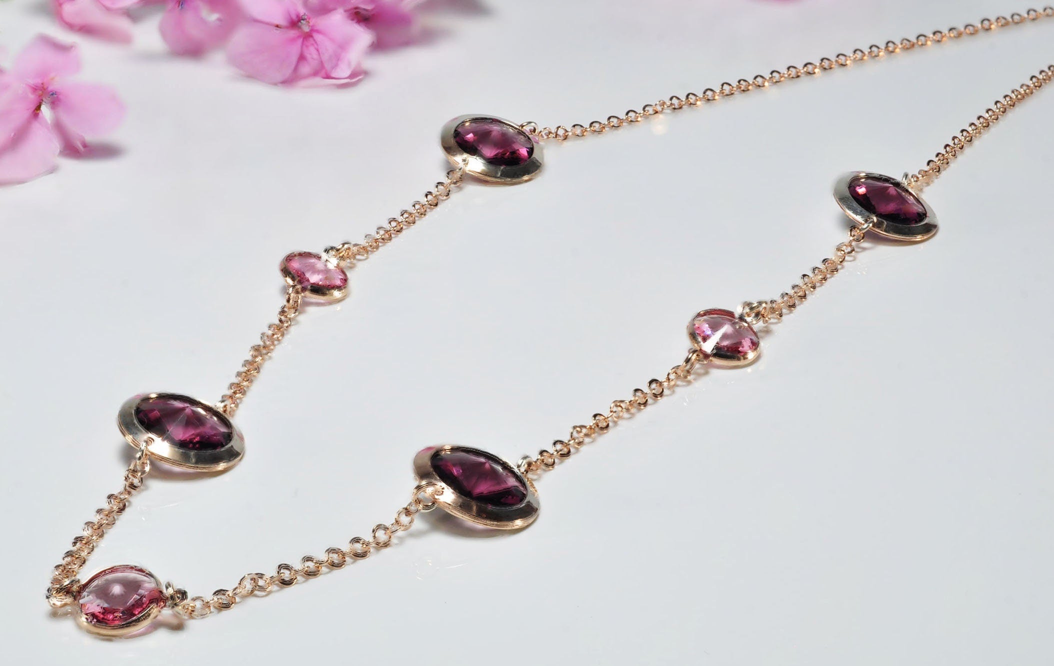 Handmade Amethyst Silver Necklace,925 Sterling Silver Genuine Authentic Necklace, Amethyst Gemstone Jewelry Gift for Her