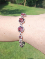 Handmade Genuine Color changing Sultanite Gemstone Silver Bracelet, Sultanite Bracelet Jewelry,Handcrafted Gift For Her