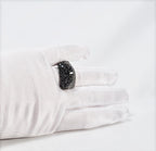 Handmade Zircon and Onyx Silver Ring, Handcrafted Zircon and Onyx Jewelry,Wedding Ring Gift, Black Silver Zircon and Onyx Ring,Gift for her