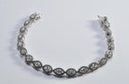 Handmade Genuine Zircon Gemstone Silver Bracelet, Zircon Bracelet Jewelry,Handcrafted, Gift For Her, Wedding Gift