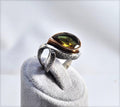 Handmade Color Changing Sultanite Silver Ring: Turkish Gemstone Jewelry
