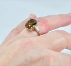 Handmade Sultanite Ring: Color Changing Gemstone, Sterling Silver