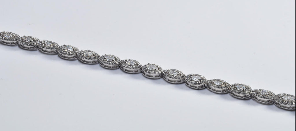 Handmade Genuine Zircon Gemstone Silver Bracelet, Zircon Bracelet Jewelry,Handcrafted, Gift For Her, Wedding Gift