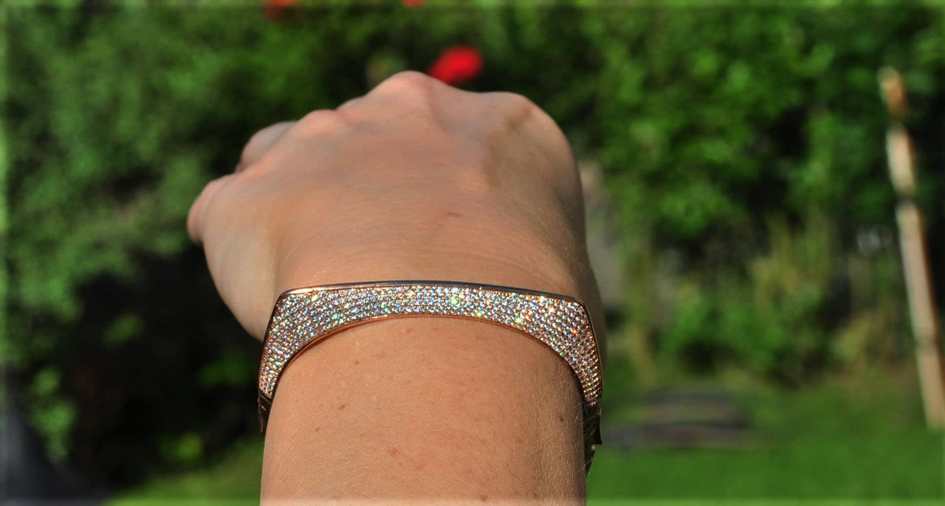 Handmade Genuine Zircon Gemstone Rose Silver Bracelet, Zircon Bracelet Jewelry,Handcrafted, Gift For Her, Wedding Gift