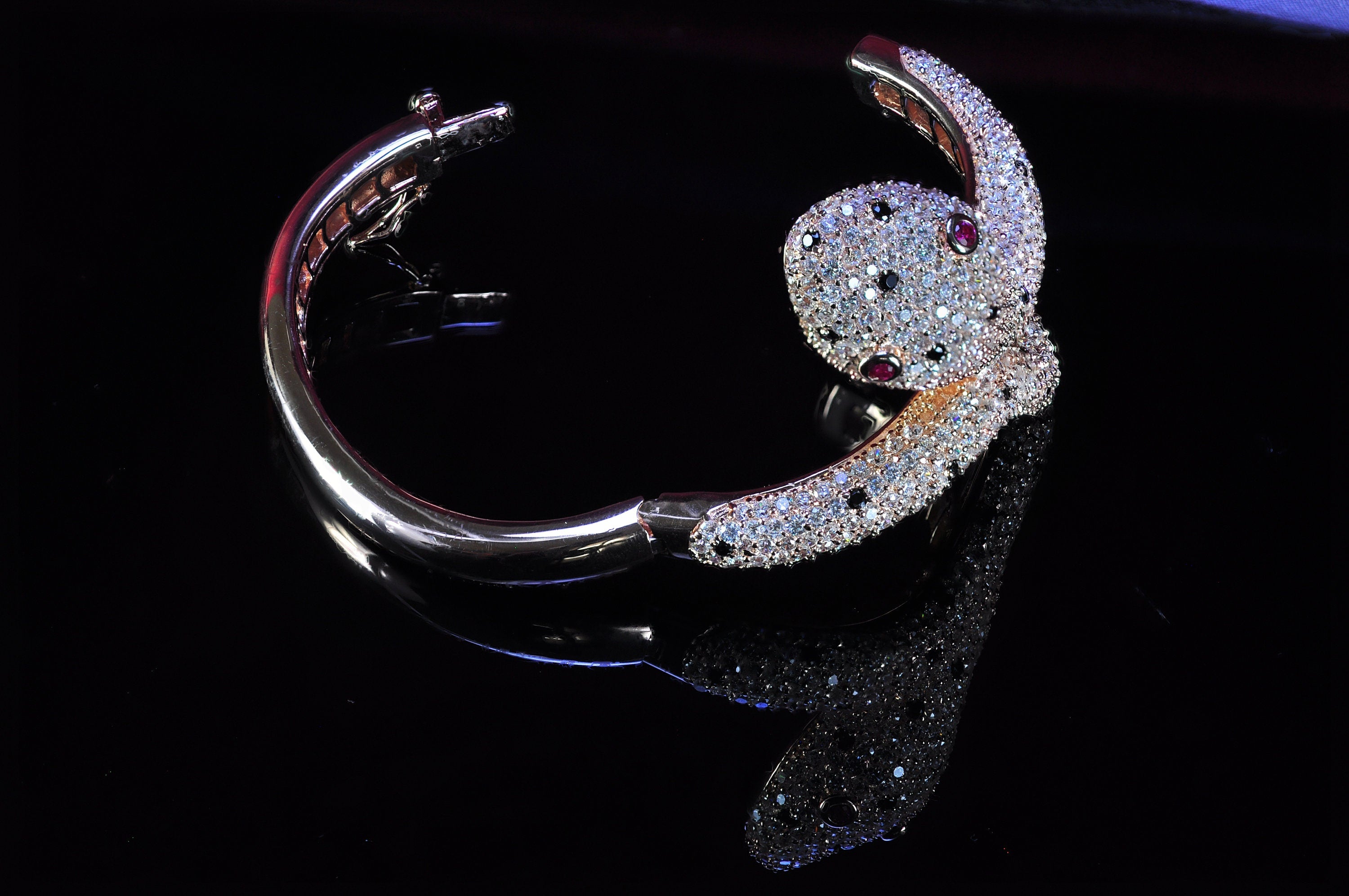 Handmade Genuine Natural Zircon and Ruby Gemstone Silver Bracelet,Zircon and Ruby Bracelet Jewelry,Handcrafted,Artist Design